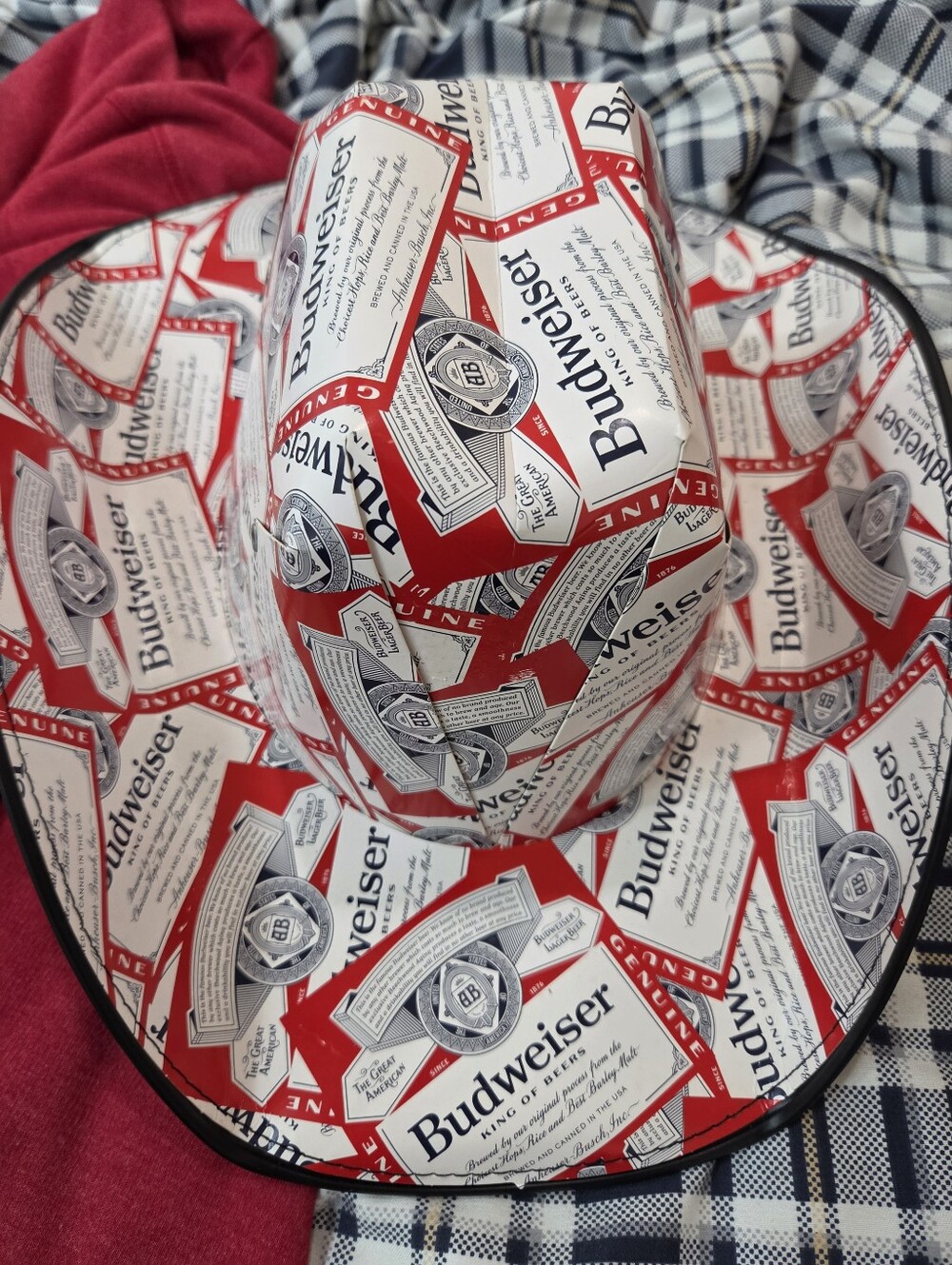 Budweiser Red and White Logo Cowboy Hat